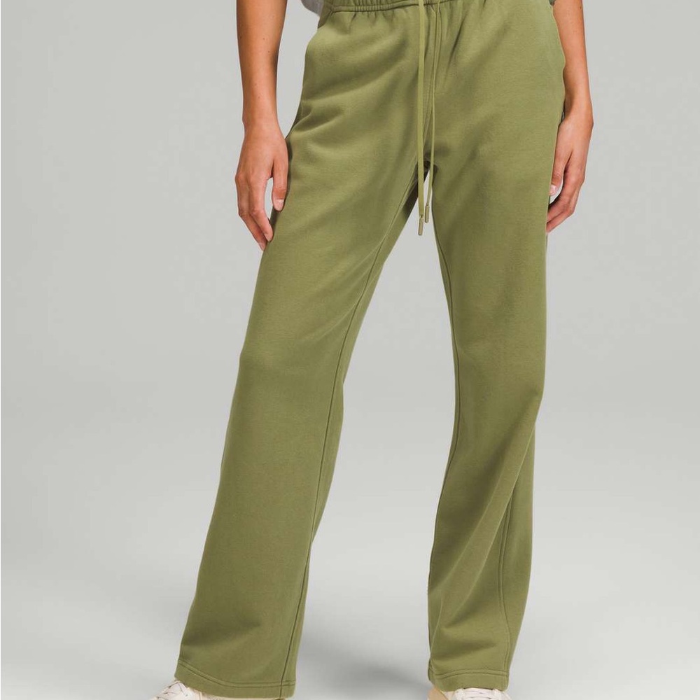 Lululemon Bronze Green Loungeful Straight Leg Pant